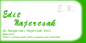 edit majercsak business card